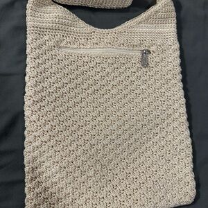 Elegant The Sak Cream Crochet Shoulder Bag